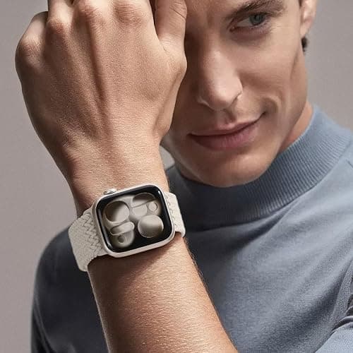 Braided Stretchy Band Compatible with Apple Watch Bands 38mm 40mm 41mm 42mm 44mm 45mm 46mm 49mm Women Men, Soft Nylon Sport Elastic Strap for iWatch Band Series 11 10 SE 9 8 7 6 5 4 Ultra 3 2 1 thumbnail 6