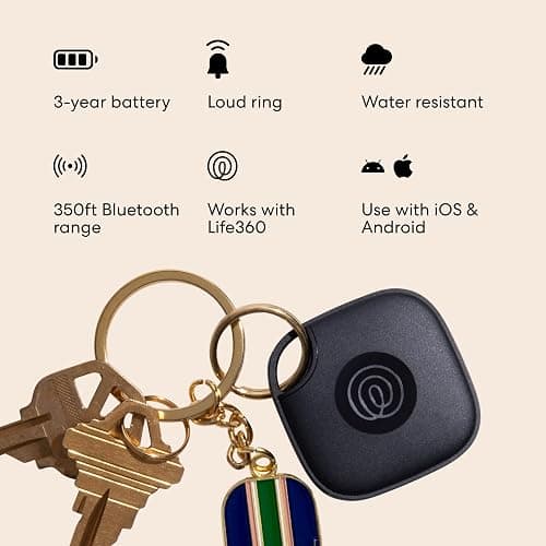 Life360 Tile Essentials - Bluetooth Trackers & Item Locators for Keys, Wallets, Remotes & More; Easily Find All Your Things. Both iOS and Android Compatible. 4-Pack (Mates/Slim/Sticker) thumbnail 6