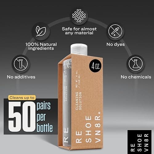 RESHOEVN8R Shoe Cleaner Kit - Sneakers, Mesh, Canvas, Suede, Knit, Leather | Cleaning kit solution for sneakers, mesh, canvas, suede, knit & leather shoes, complete cleaning set for every material thumbnail 5