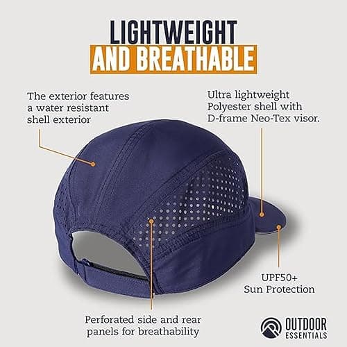 OutdoorEssentials Running Hat - Breathable Running Hats for Women & Men - Jogging Exercise Hiking Cap - Trail Baseball Tennis thumbnail 3