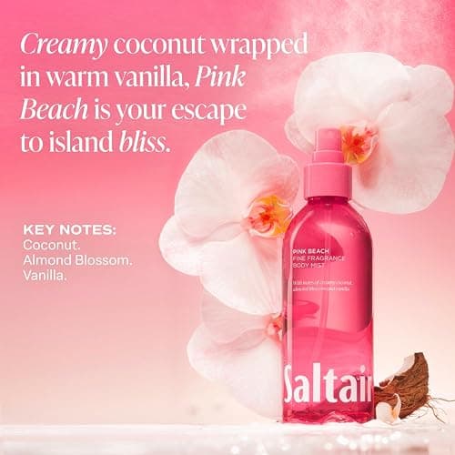 Saltair Body Mist 2 Pack - Fine Fragrance, Lightweight Body Spray Mist with Pink Beach Scent. Long Lasting Perfume Mist. 2x 8oz Bottles thumbnail 5