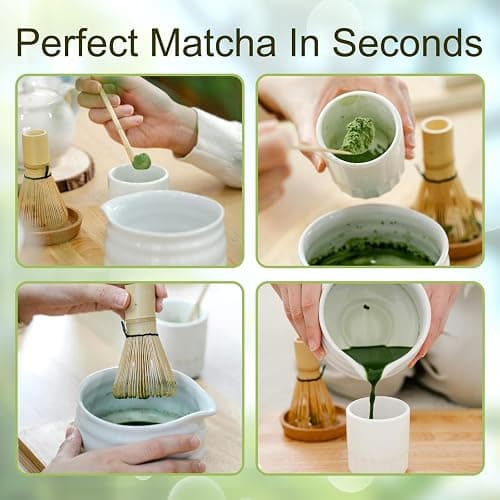 Maredash Matcha Whisk Set,Matcha Whisk,Matcha Set,Bamboo Whisk,Matcha Kit,Chasen Matcha Stirrer,Made from 100% Natural Bamboo,Durable and perfect for making matcha tea thumbnail 4