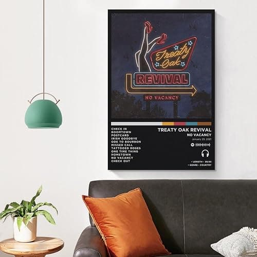 WEIPBART Treaty Oak Revival - No Vacancy Album Cover Canvas Poster Print Music Posters for Room Aesthetic Gift Unframe-style12x18inch(30x45cm) thumbnail 5