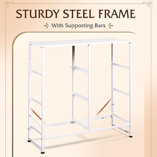 WLIVE White Dresser for Bedroom, 6 Drawer Double Dresser, Fabric Storage Tower with Fabric Bins, Chest of Drawers for Closet, Living Room, Hallway thumbnail 7