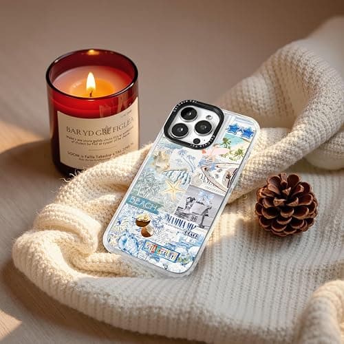 ChiCaseVer for iPhone 16 Case, Tropical Beach Collage Pattern, Fun Soft Slim TPU Compatible with MagSafe, Military-Grade Drop Protection & Camera Protection for Women Girls thumbnail 5