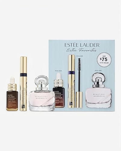 Estée Favorites Gift Set | Amazon Exclusive 3-Piece Set with Full-Size Advanced Night Repair Serum, Full-Size Sumptuous Extreme Mascara & Beautiful Magnolia Fragrance thumbnail 8