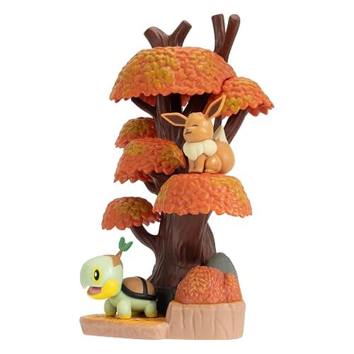 Jazwares Pokemon Autumn Forest Environment - 6-Inch Multi-Level Display Set with Two 2-inch Battle Figures thumbnail 7