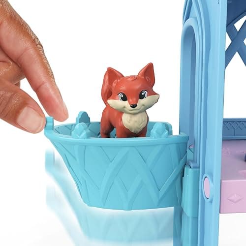 Mattel Disney Frozen Elsa Small Doll Playset w/ 10 Play Areas, 3 Animal Friends & 8 Accy, Storytime Stackers, Inspired by Animals of Arendelle thumbnail 3