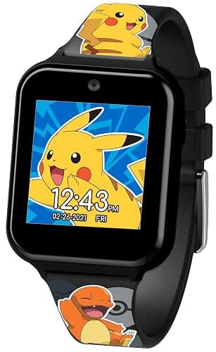 Pokémon Interactive Kids Smartwatch – Touchscreen Watch with Games, Camera, Voice Recorder, Step Tracker, Alarm & Timer – 10 Pokémon Watch Faces, USB Rechargeable – Fits Wrists 5.5" to 8" thumbnail 8