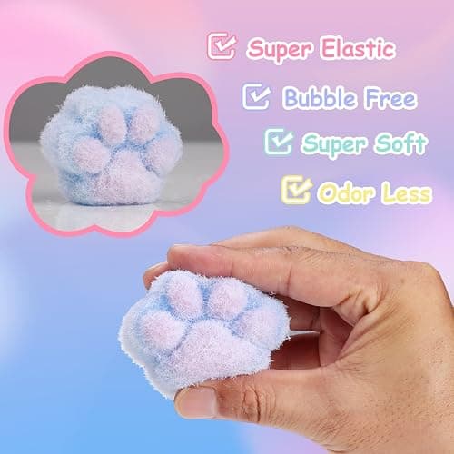 Ktdorns Fun 18oz Taba Squishy Kit with Mold & Flocking Powder - DIY Stress Relief Toy for Taba Squishy Paw and Sticky Lovers thumbnail 4