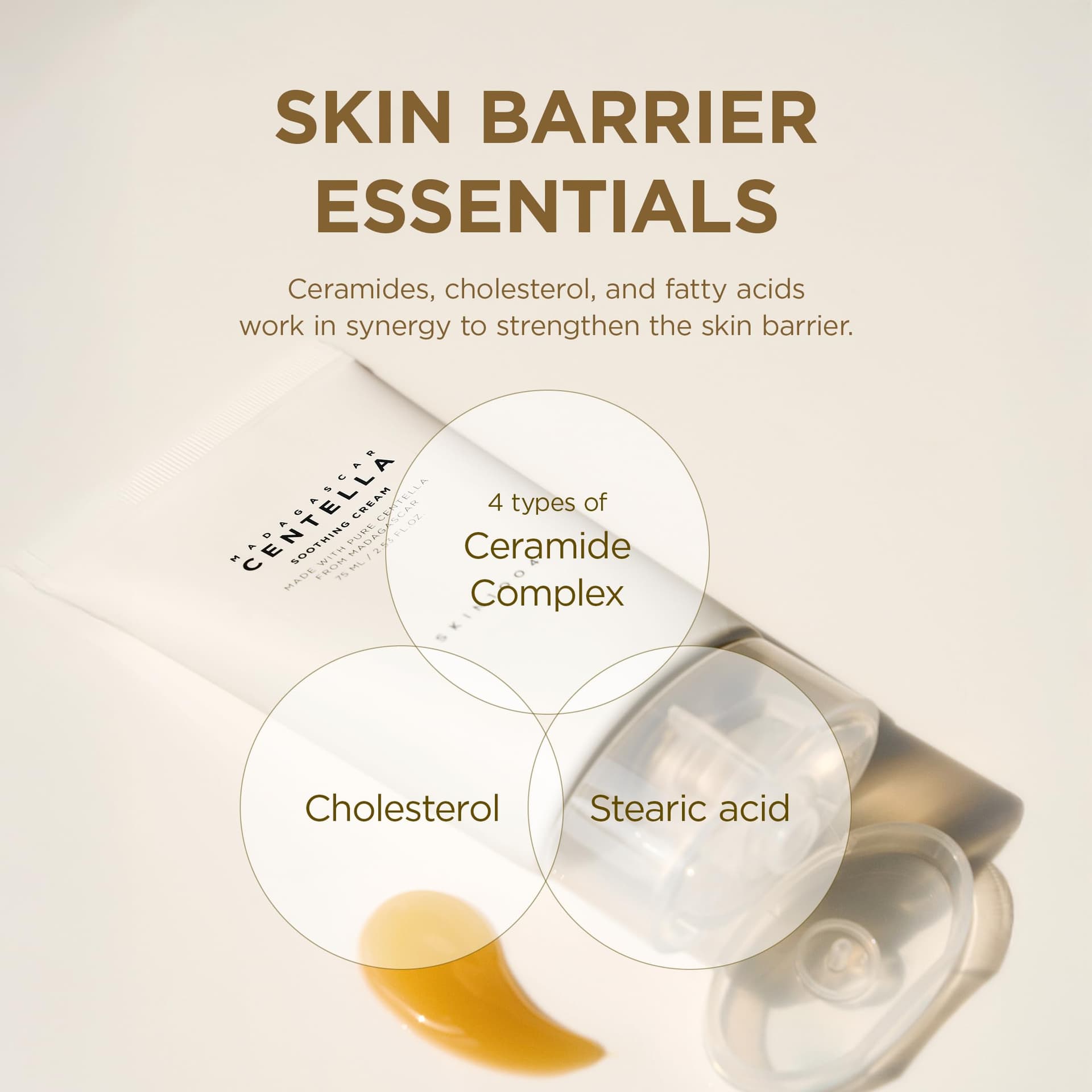 Skin1004 Centella Soothing Cream, 75ml, Korean Face Moisturiser with Centella Asiatica & Hyaluronic Acid, Hydrating Face Cica Gel Cream, Moisturizer for Skin Barrier Repair & Calming Care, Korean Skincare thumbnail 5