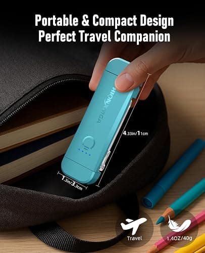 HIONXMGA Book Light,Rechargeable Reading Light for Books in Bed at Night | Up to 100H Runtime,3 Amber Colors,Stepless Dimming,Eye-Caring Mode,USB Charging,Bookmark,Women Book Lovers,Christmas,Blue thumbnail 6