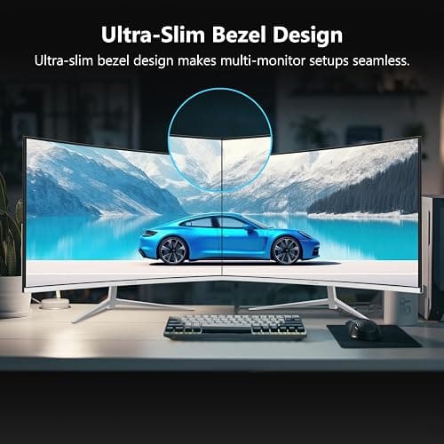 Z-Edge 27 Inch Curved Monitor 100Hz Full HD Office Monitor 1080P VA Panel 1500R, 99% sRGB, 250 cd/m², HDR10, FreeSync, Ultra-Thin Bezel, HDMI & DisplayPort, VESA Mountable, White thumbnail 5