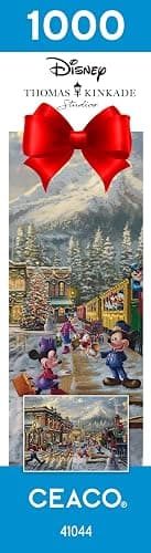 Ceaco - Thomas Kinkade - Disney - Holiday - Candy Cane Express - 1000 Piece Jigsaw Puzzle thumbnail 8