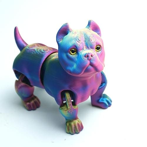 3D Printed Dog Model,Flexible Animals Toy Statue,Movable Joints,Home Office Decor,Interesting Toys for Autism/ADHD,Festival Gifts toco,Fidget Toys, Executive Desk Animals Toy thumbnail 3