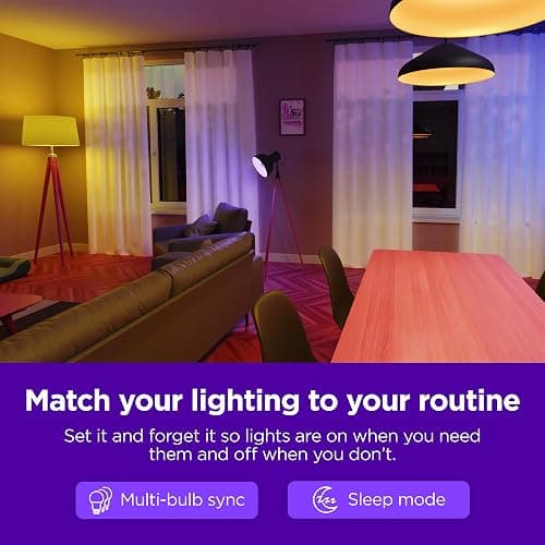 Roku Smart Light Bulbs (White, 1-Pack) - Dimmable A19 Lightbulbs with Adjustable Brightness & Temperature - WiFi Smart Bulbs Works Voice, Alexa & Google Assistant, No Hub Required thumbnail 5