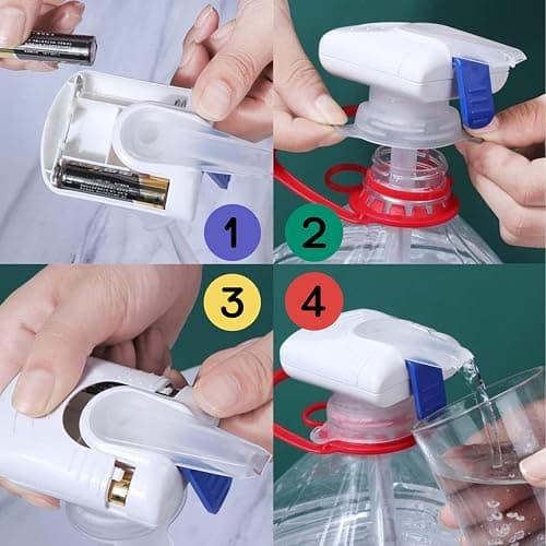 Automatic Drink Dispenser - Milk Dispenser for Fridge Gallon fits Milk Gallon Glass Milk Bottle - Hands-Free Gallon Dispenser for Juice, Beverage- 3 Pack, White thumbnail 5