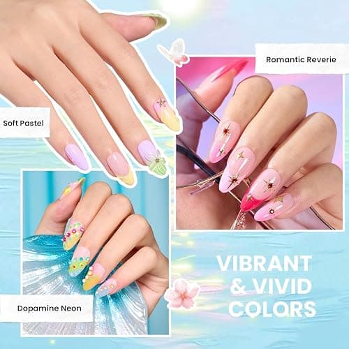 Beetles 110 PCS Gel Nail Polish Set, Fall Gel Polish Kit 100 Colors | Red Brown Green Black Gel Polish with Base & Top Coats, Nail Tools, Soak Off UV Led Needed Manicure Lovers DIY at Home thumbnail 5