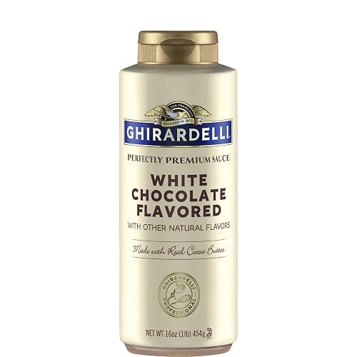 Ghirardelli White Chocolate Flavored Sauce Squeeze Bottle, 16 oz - Image 1