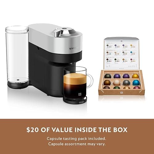 Nespresso Vertuo Pop+ Deluxe Coffee and Espresso Machine by De'Longhi, 120 Volts, Silver thumbnail 8