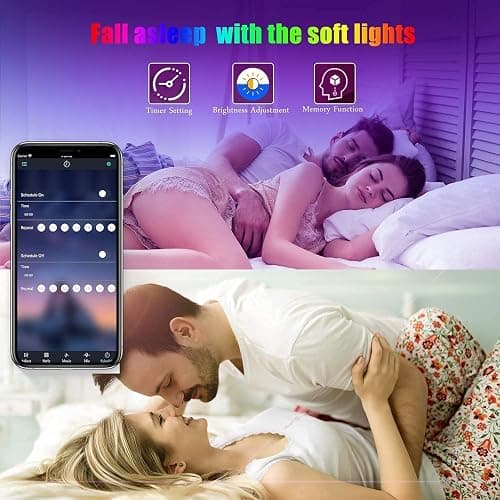 Tenmiro Led Strip Lights 130ft (2 Rolls of 65ft) Smart Light Strips with App Control RGB Led Lights for Bedroom，Music Sync Color Changing Lights for Room Party thumbnail 5