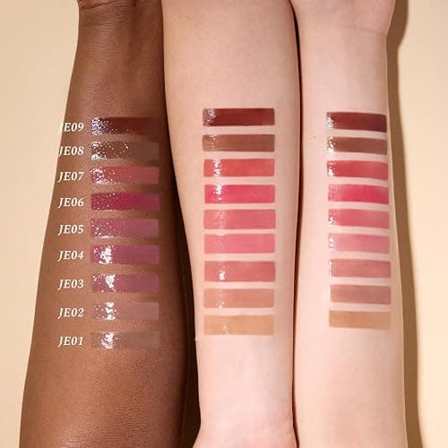 Flower Knows The Sweetie Bear Coating Lip Jelly, Juicy Cherry Rose | Balm-Infused Hydrating Serum Formula, Sheer Glossy Finish, Vegan (JE06 Strawpop) thumbnail 4