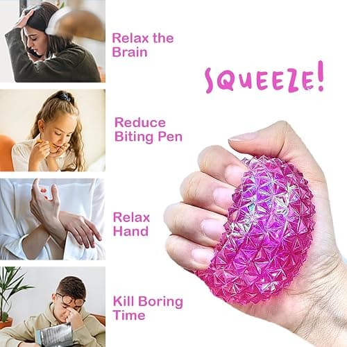 Kiedle Premium Diamond Stress Ball, Odor-Free Slow Rise Cool Sensory Squishy Nice Squeeze Fidget Cute Toy - Easy to Clean - Durable - Gift-Ready - Children Safety Certificate & ASTM Certified 3+ thumbnail 3