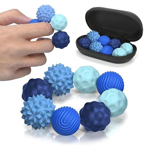Magnetic Sensory Balls Fidget Toys for Adults&Teens, Stress Relief Silicone Sensory Toys for Autism ADHD Anxiety,Fun Textures Gadgets,Office Desk Toy,Easter Stocking Stuffers for Women Men Teen Gift - Image 1