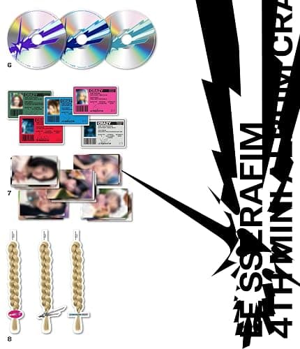 LE SSERAFIM - 4th Mini Album [CRAZY] Photobook Random Version + [Extra Special Photocards] thumbnail 7