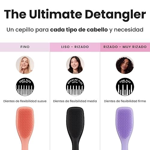 Tangle Teezer Ultimate Detangler Haarbürste – Für Nasses & Trockenes Haar – Entwirrungsbürste für Alle Haartypen – Zweistufige Borsten Reduzieren Haarbruch & Entfernen Knoten – Schwarz thumbnail 7