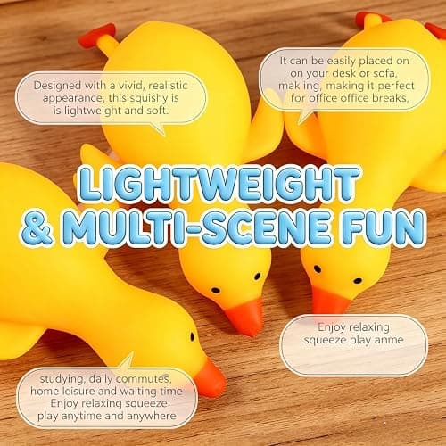 Slow Rise Squishys, Cute Duck Squishy Sugar Stress Ball, 5.5 Inch Glitter Duck Squeezes, Squishies Glitter Ducks, Soft Sugar Squishys, Moldable Squishy Fidgets, Portable Fun Gift for Adults thumbnail 5