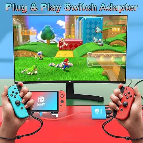 Herfair Switch Dock Portable Travel Dock for Nintendo Switch & OLED (Not Support Switch 2) TV Adapter Compatible with Steam Deck/MacBook Pro/Laptop/iPad Pro/iPhone 16 15/Galaxy Phone/More thumbnail 3