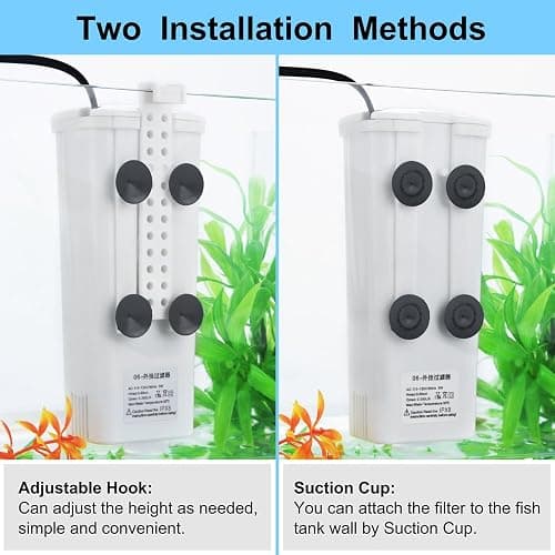 DaToo Aquarium Power Filter In-Tank Ultra Silent Small Fish Tank Filter 3W For Aquarium 1 to 10 Gallon Tank, 1 Yr Warranty thumbnail 6