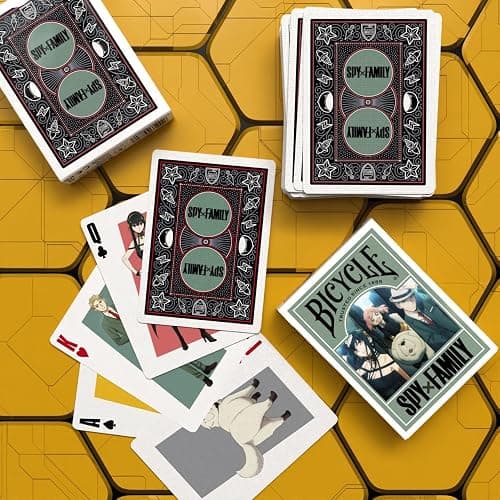 Bicycle Spy Family Collectible Standard 52 Deck of Cards, Poker Size, Anime Cartoon Gifts, Family & Kids Card Game Night thumbnail 8