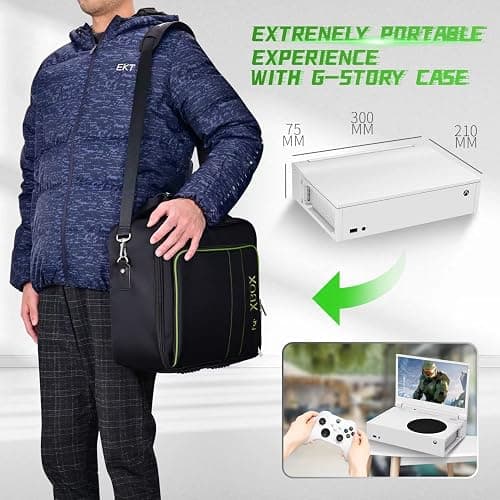 G-STORY 12.5‘’ Portable Monitor for Xbox Series S, 1080P Portable Gaming Monitor IPS Screen for Xbox Series S（not Included） with Two HDMI, HDR, Freesync, Game Mode, Travel Display thumbnail 6