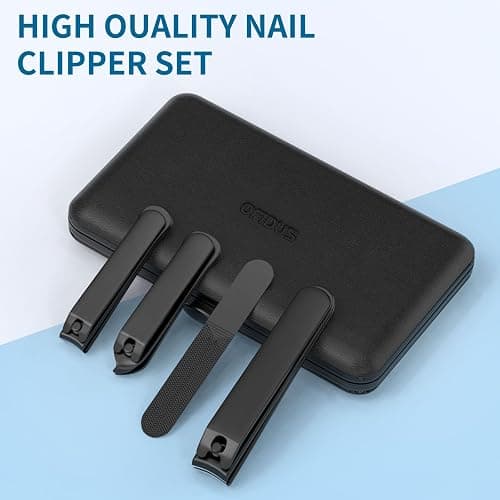 OFIDUS Precision 8 Pieces Men’s Nail Grooming Travel Kit, Stainless Steel Manicure Set with Fingernail & Toenail Clippers, Nail File, Slant Tip Tweezers, Cuticle Scissors thumbnail 8