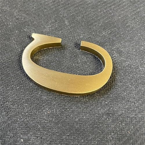 1.77 Inch Height Self Adhesive Solid Brass English Letters 45mm Wall sticker Gold Mail Box Numbers House Address Numbers Shop Studio Name DIY Combination For Wall Home Decor Hardware (Letter C) - C thumbnail 4