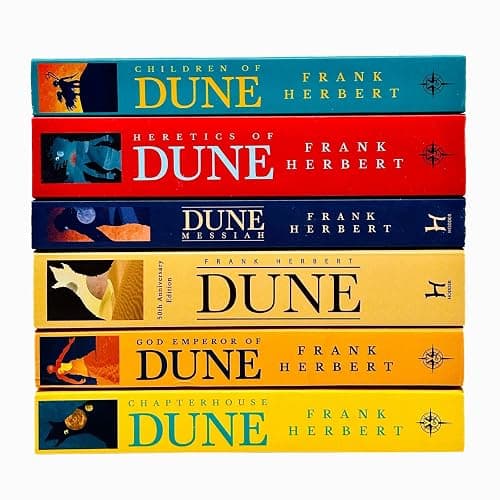 Dune Series 6 Books Collection Set By Frank Herbert (Dune, Dune Messiah,God Emperor Of Dune, Heretics of Dune, Chapter House Dune, Children Of Dune) thumbnail 2