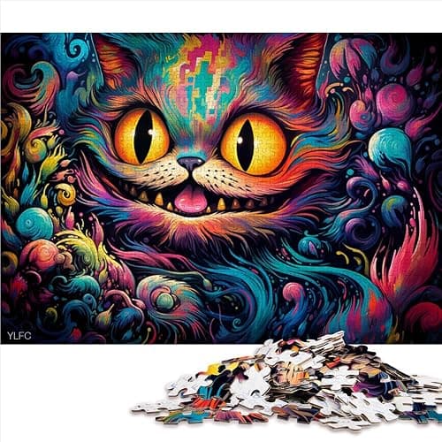 Alice nel paese delle meraviglie, 1000 pezzi, puzzle, regali, puzzle in legno, giocattolo educativo, giochi di famiglia, regali di Natale e di compleanno (50 x 75 cm) thumbnail 6
