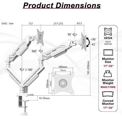 2 monitor arms  thumbnail 3