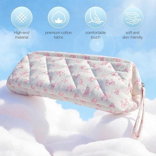Shark Flex Style Travel Case for Dyson Hair Dryer Airwrap, Quilted Hair Tools Travel Bag Organizer Accessories Holder, Curling Iron Carrying Case for Shark Dyson Revlon (Bow) thumbnail 5