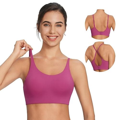 baleaf Sweatleaf Adjustable Sports Bras for Women, Padded Racerback Yoga Bra, High Impact Molded Cup Workout Bra - Image 1
