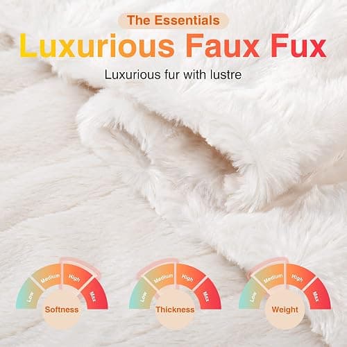 WOOMER Electric Heated Throw Blanket, Soft Faux Fur Fast Heating Blanket, 4 Heating Levels & 4 Hours Auto Off (50"x 60"), Machine Washable, Over-Heat Protection, ETL Certification thumbnail 4