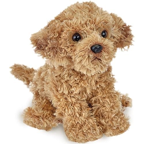 Bearington Lovely Doodles Caramel Dog Stuffed Animal 14 in - Puppy Stuffed Animals - Plush Dog Toys for Kids Goldendoodle Labradoodle Plushies - for Ages 3-14 - Image 1