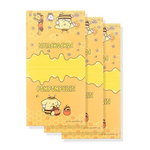 Cute Sticky Notes 3 Pack - Kawaii Sticky Notes, Cute Cartoon Self Stick Memo Pads, Office Stationery Supplies, Desk Accessories - Quality Adhesive for Notes/Reminder (Pompom-Puin) thumbnail 5
