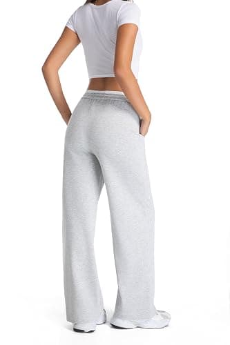EG CHRIS G Womens Sweatpants Mid Waist Drawstring Baggy Wide Leg Pants Casual Trousers Jogger Pants with Pocket thumbnail 4