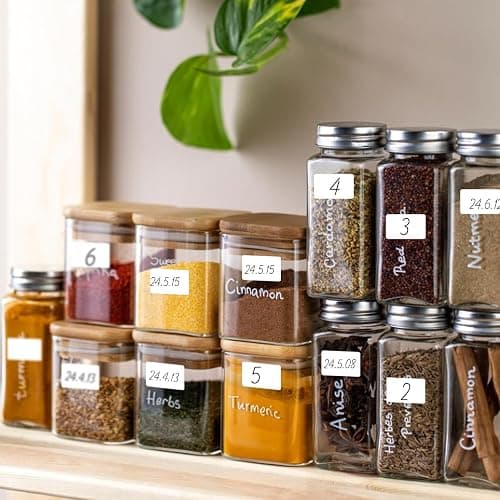 Yeachlaing Multi-Use Removable Labels, 1/2" x 3/4",1000 PCS Blank Labels Total,Water/Oil/Tear Resistant/Ink Won't Smudge No Residue thumbnail 5