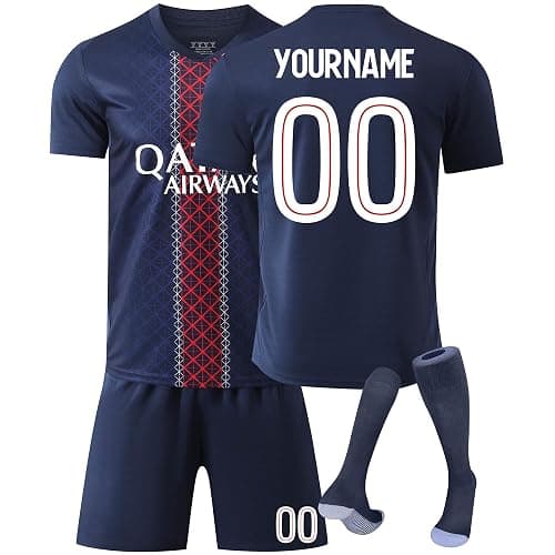 Kids and Adult Football Kits for Football Shirt with Name Number Boys Girls Custom Football jersey Shirts Shorts and Socks Set - Image 1