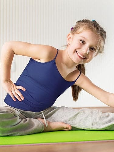 SATINIOR 4 Pieces Girls Dance Tank Top Sleeveless Spaghetti Strap Crop Tank Top for Dancewear thumbnail 2