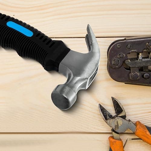 Acooruiteng Claw Hammer Small Hammer 8oz Camping Hammer Comfortable Hammers Tools Stubby Hammer with Anti-Slip Handle for Women DIY Craft Industry Indoor Outdoor Using thumbnail 6